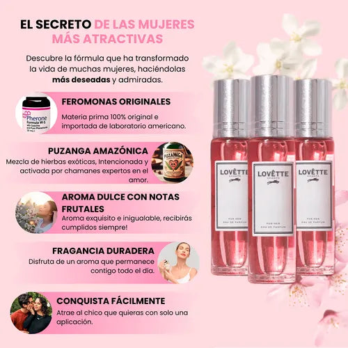 Perfume feromonas Lovete